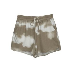 Urban Daizy‎ High-Waisted Shorts Women’s Large Tan White Beach Lightweight